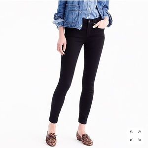 J Crew Stretchy Toothpick Jean in Black